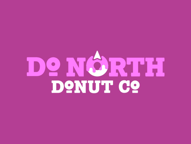 This logo is part of a bigger brand that was created as a proof of concept for a local donut shop.