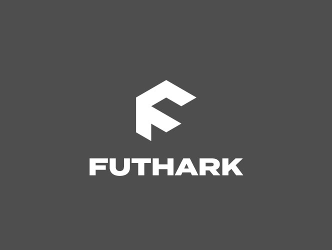 Futhark is not only a logo but a full font based on the geometric hexagon shape